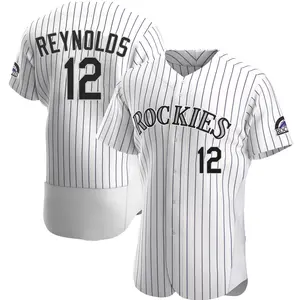 Mark Reynolds Colorado Rockies Authentic Home Jersey - White
